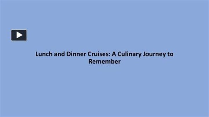 A Culinary Journey To Remember