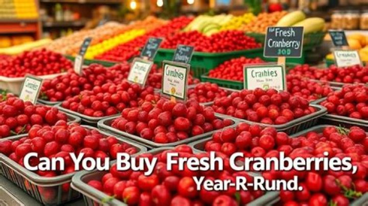 Can you buy fresh cranberries year round?