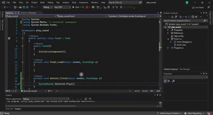 How to play a sound in C#, .NET ·